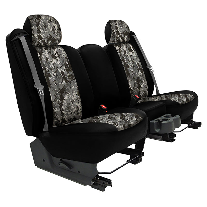 Seat Designs Digital Camo Charcoal  2-Tone seat covers
