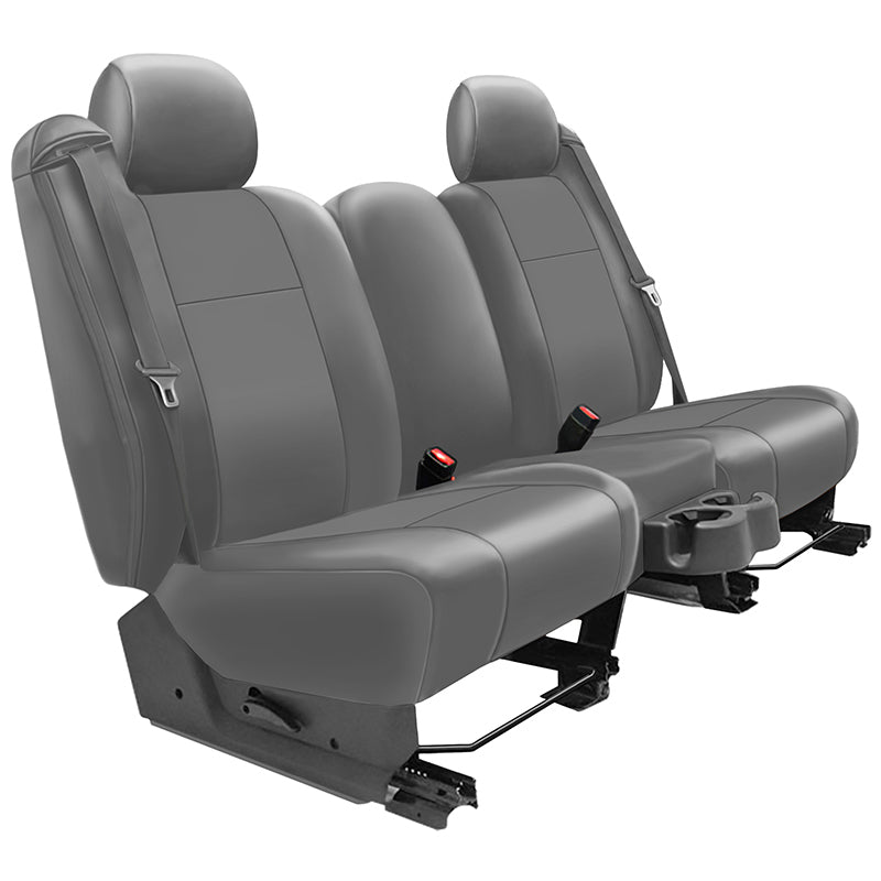 Seat Décor Leatherette Charcoal Solid seat cover example