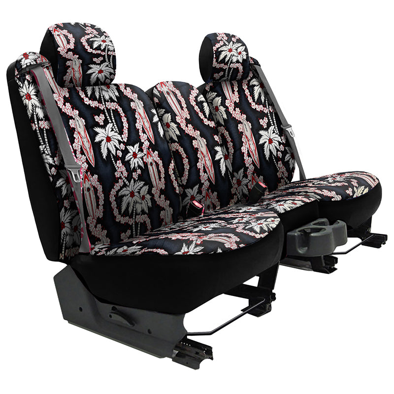 Hawaiian Surf City Black Solid seat covers example