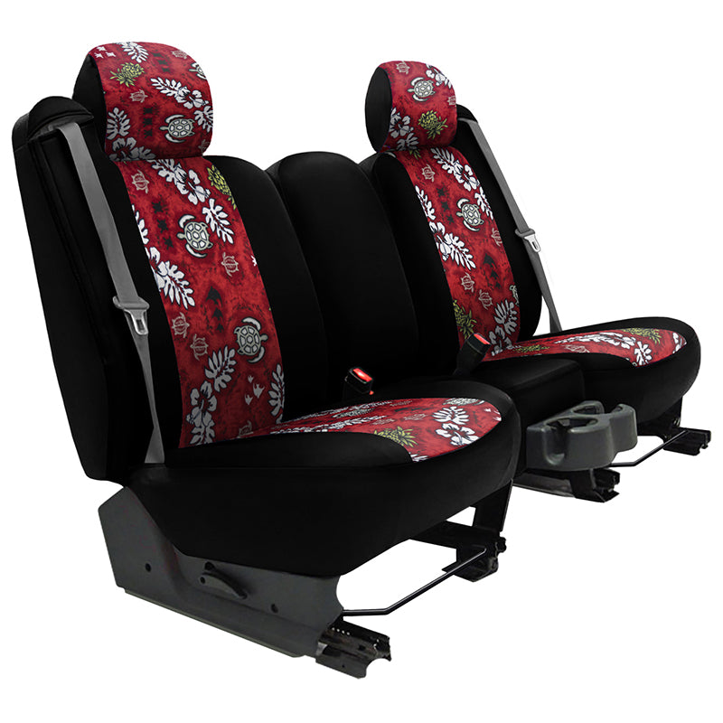 Hawaiian Turtle Beach Red 2-Tone seat covers example