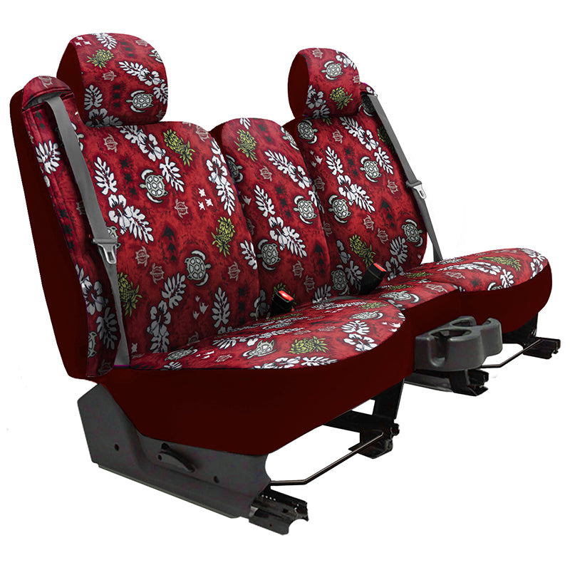 Hawaiian Turtle Beach Red Solid seat covers example