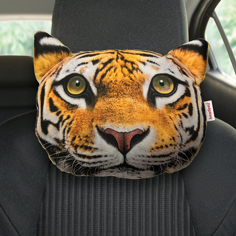 Keanau Tiger Travel Pillow on seat