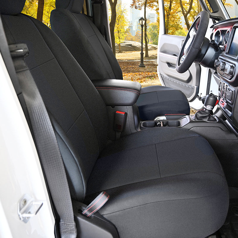 Kingston Charcoal seat covers in Jeep passenger side