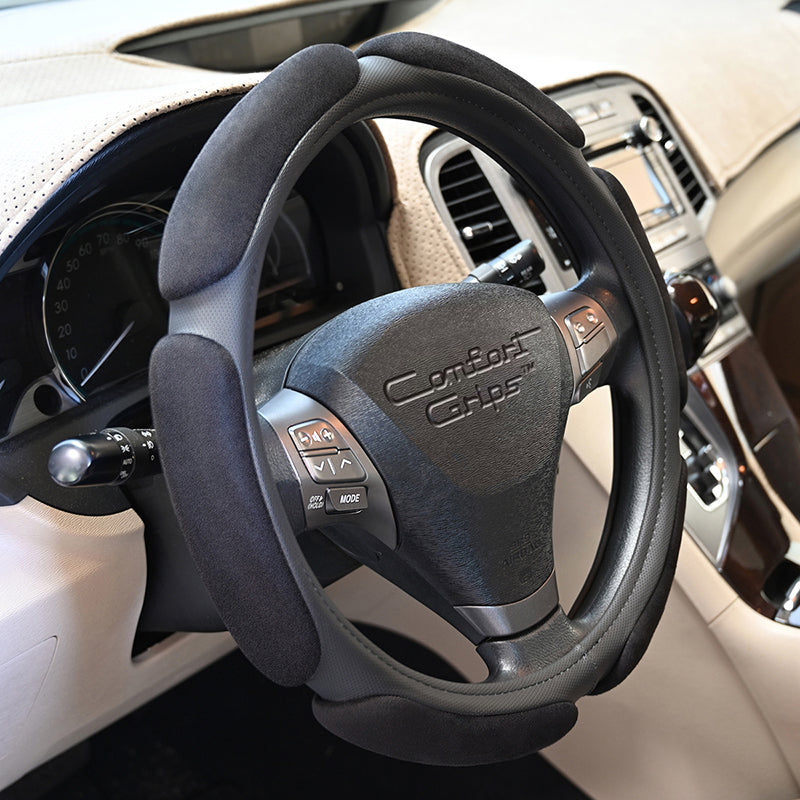 Multi Grip Black steering wheel cover left side
