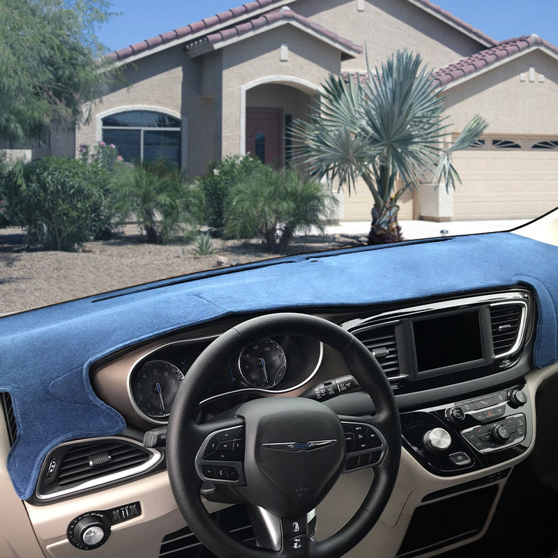 Plush Velour Medium Blue dash cover