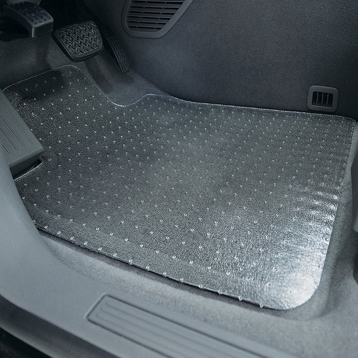 Protect-A-Mat clear vinyl floor mat driver's side