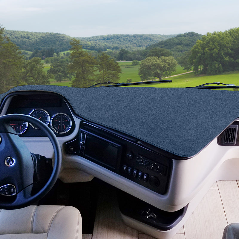 RV Dash Cover Poly Carpet Dark Blue