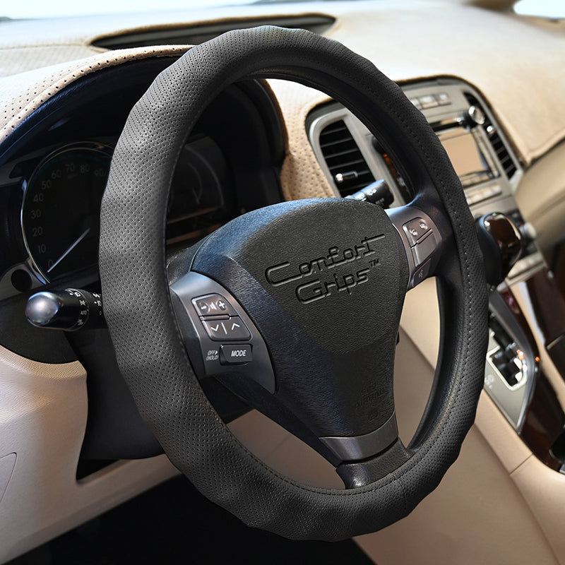 Racing Grip Black steering wheel cover left side