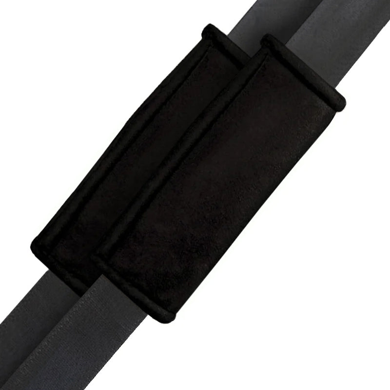 Seat Belt Cushion Black Twin Pack