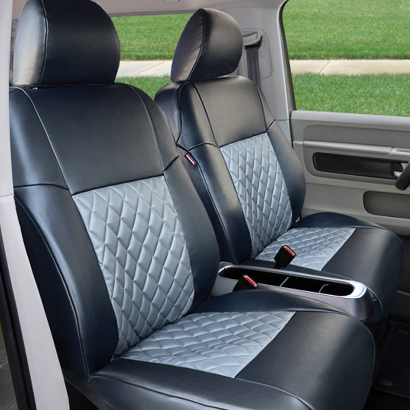 Seat Décor Leatherette Diamond Gray seat covers