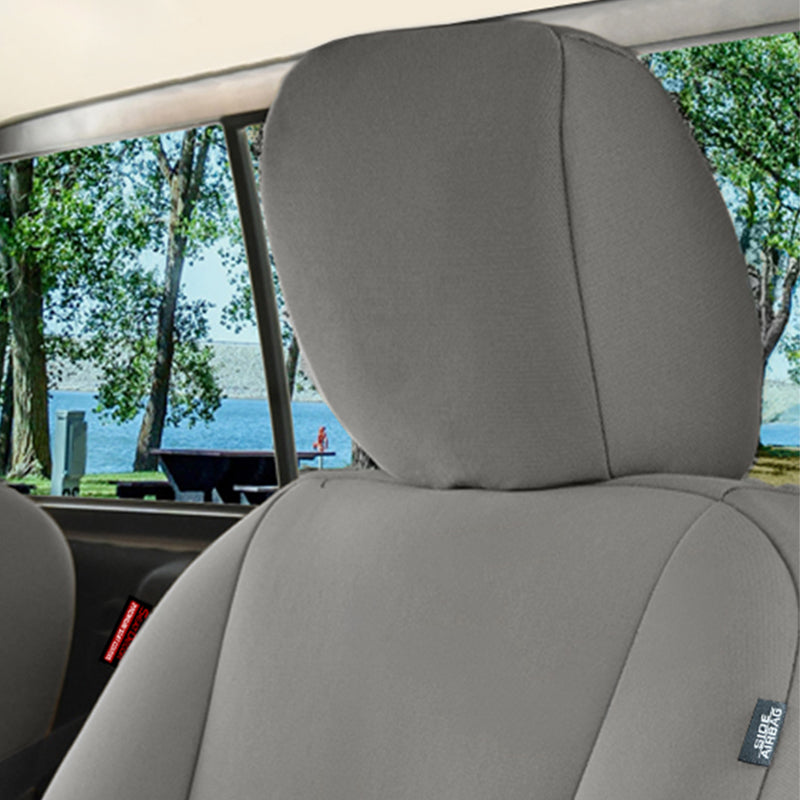Seat Décor NeoSupreme Gray headrest closeup