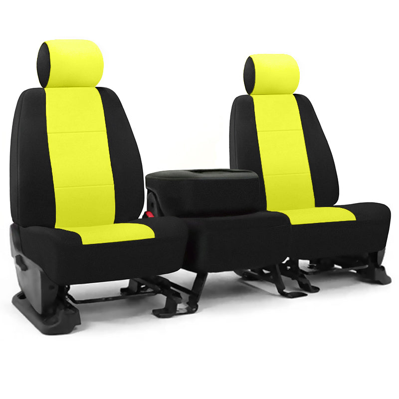 Seat Designs NeoSupreme Yellow 2-tone seat cover example