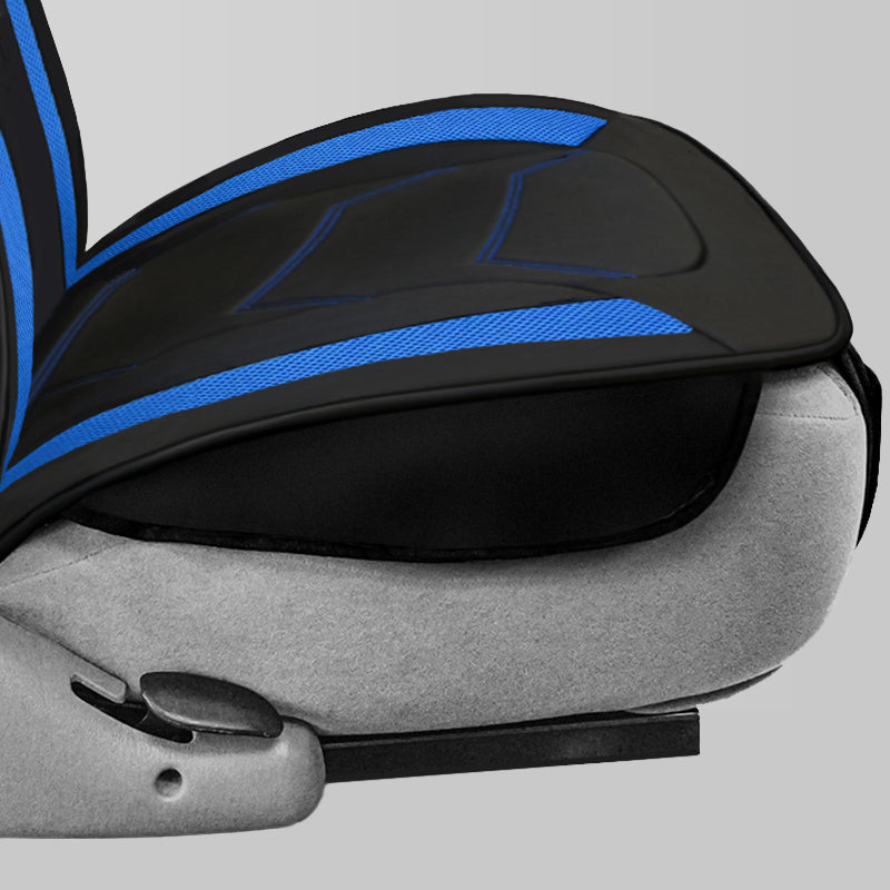 Blue Seat Topper side flap detail