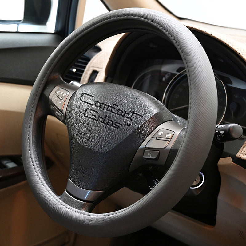 Sedona Grip Gray steering wheel cover right side view