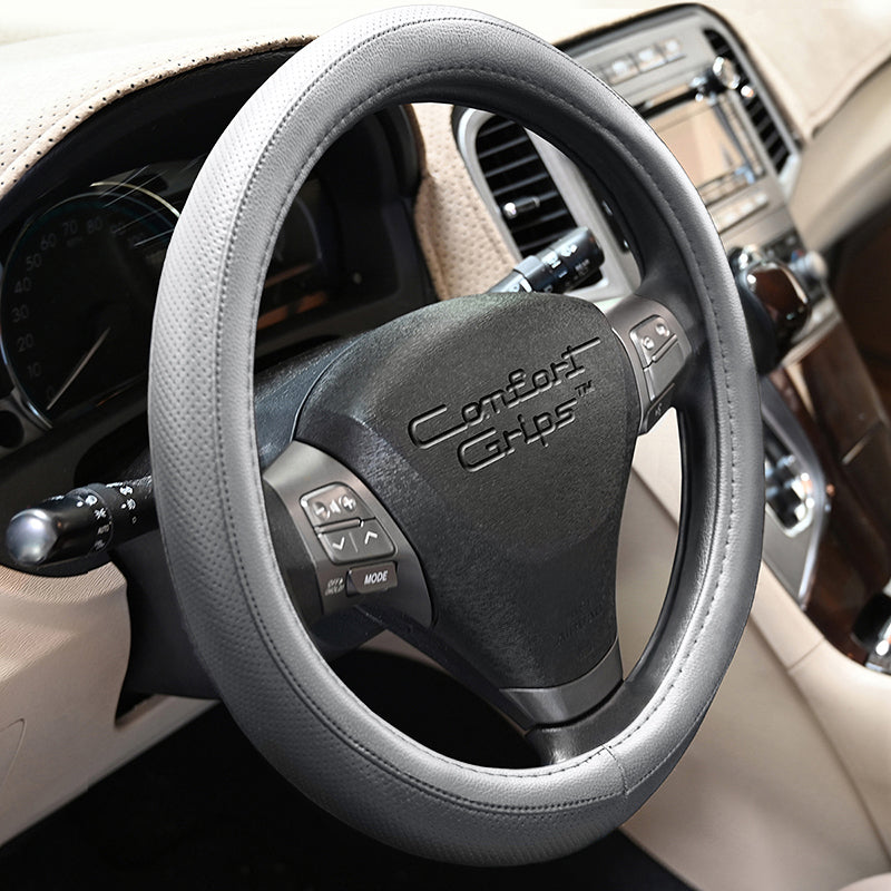 Sport Grip Gray steering wheel cover left side view