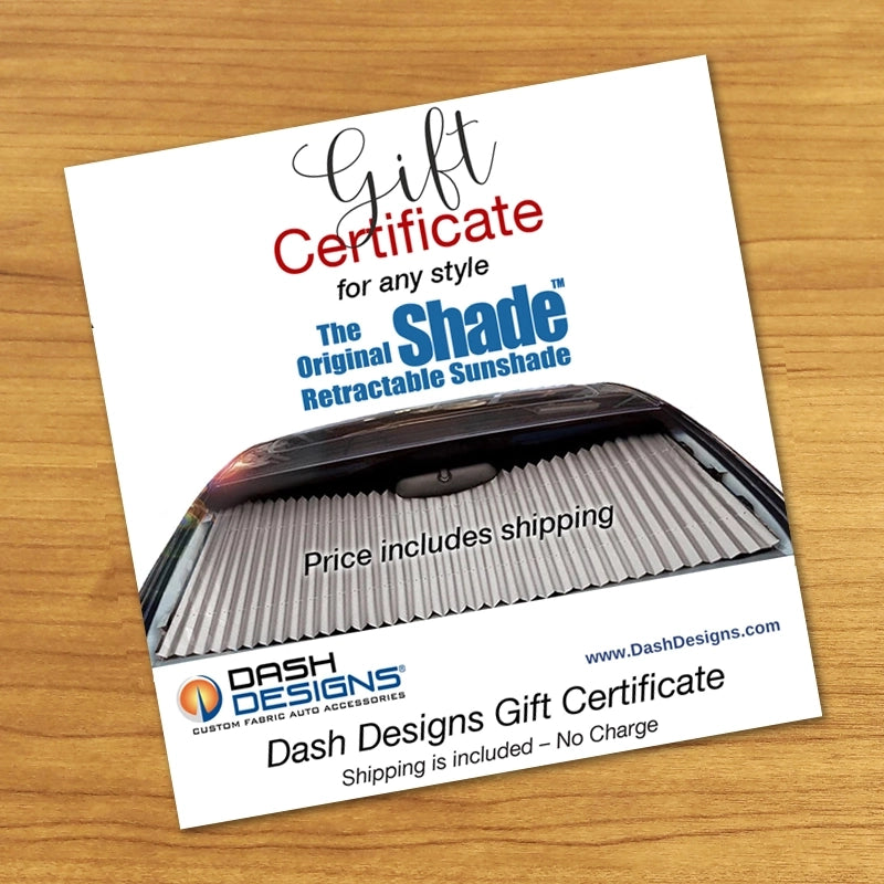 The Original Shade Gift Certificate