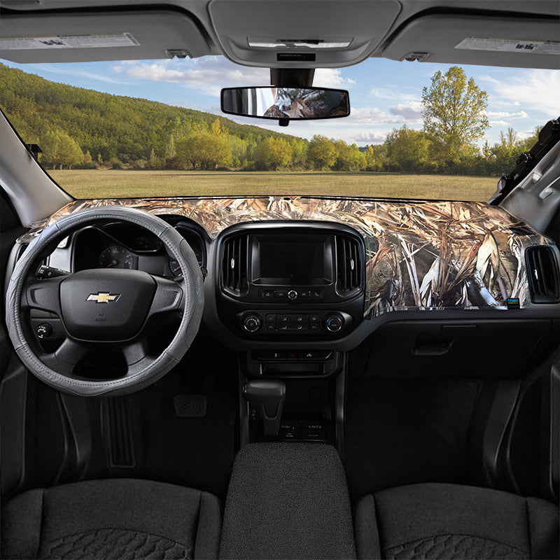 TrueTimber DRT dash cover with field in background