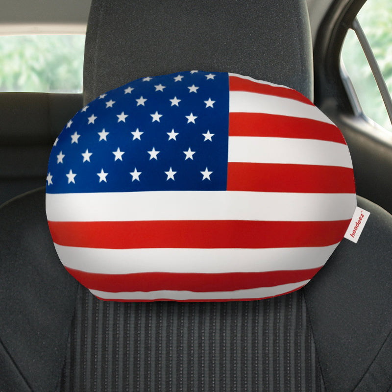 US Flag Headeez on seat