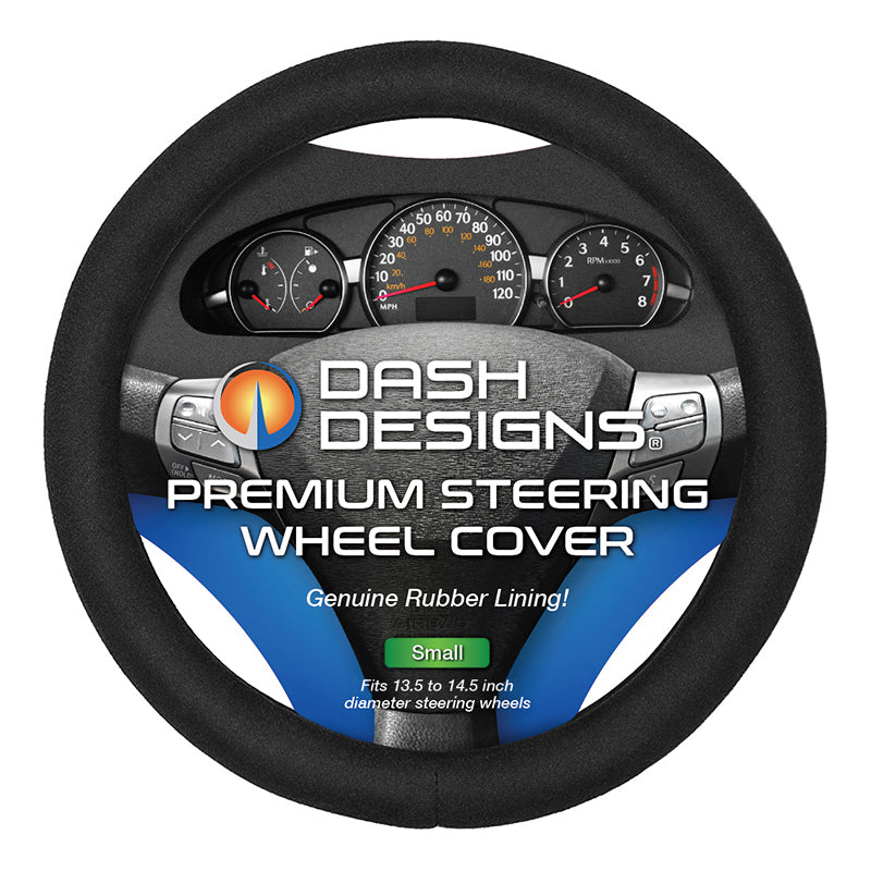 Ultra Plush Black Small steering wheel cover