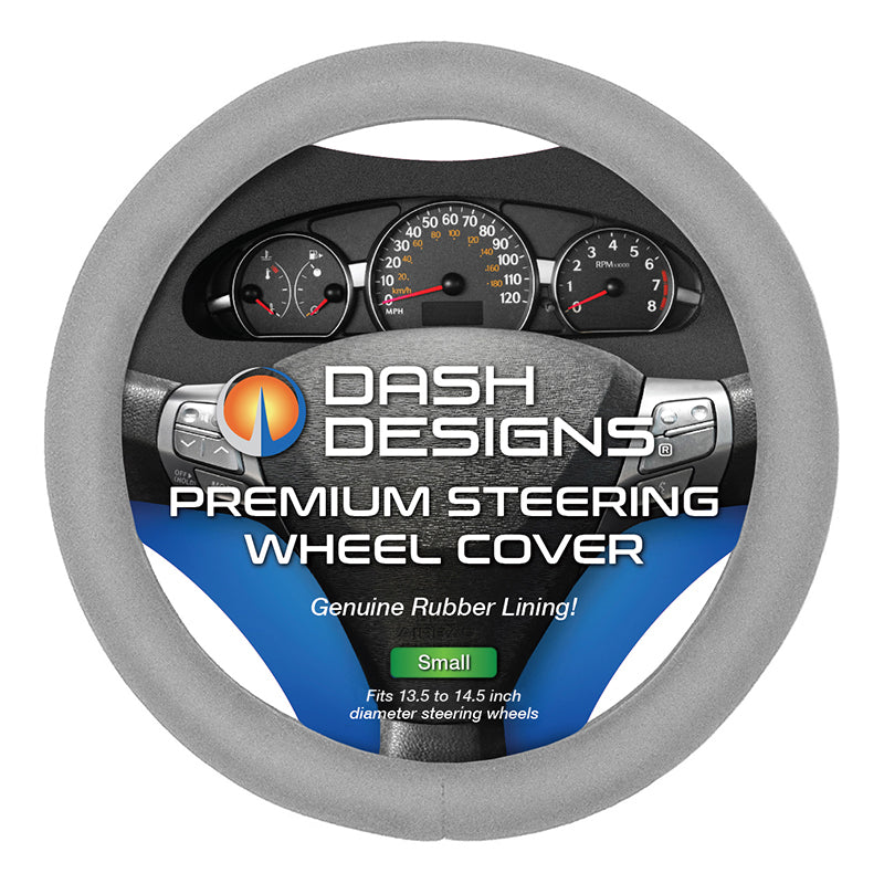 Ultra Plush Gray Small steering wheel cover