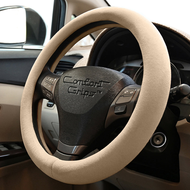 Ultra Plush Black steering wheel cover right side