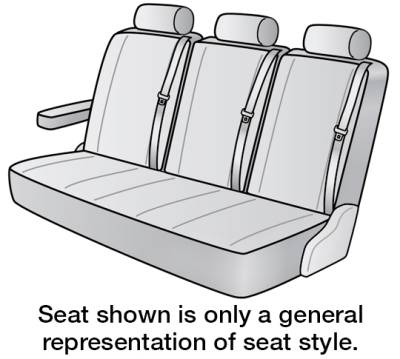 2024 FORD TRANSIT-150 SEAT COVER 2ND ROW BENCH